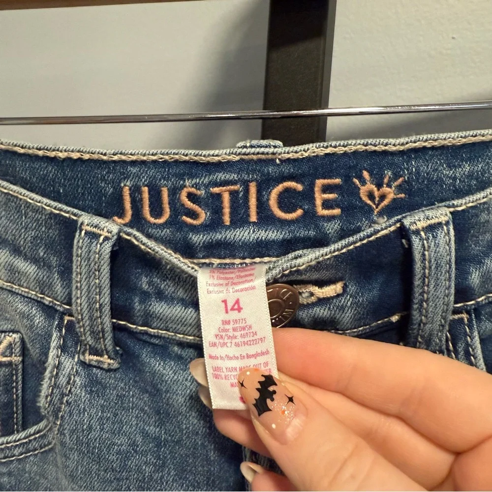 Justice Distressed Jeans, size 14